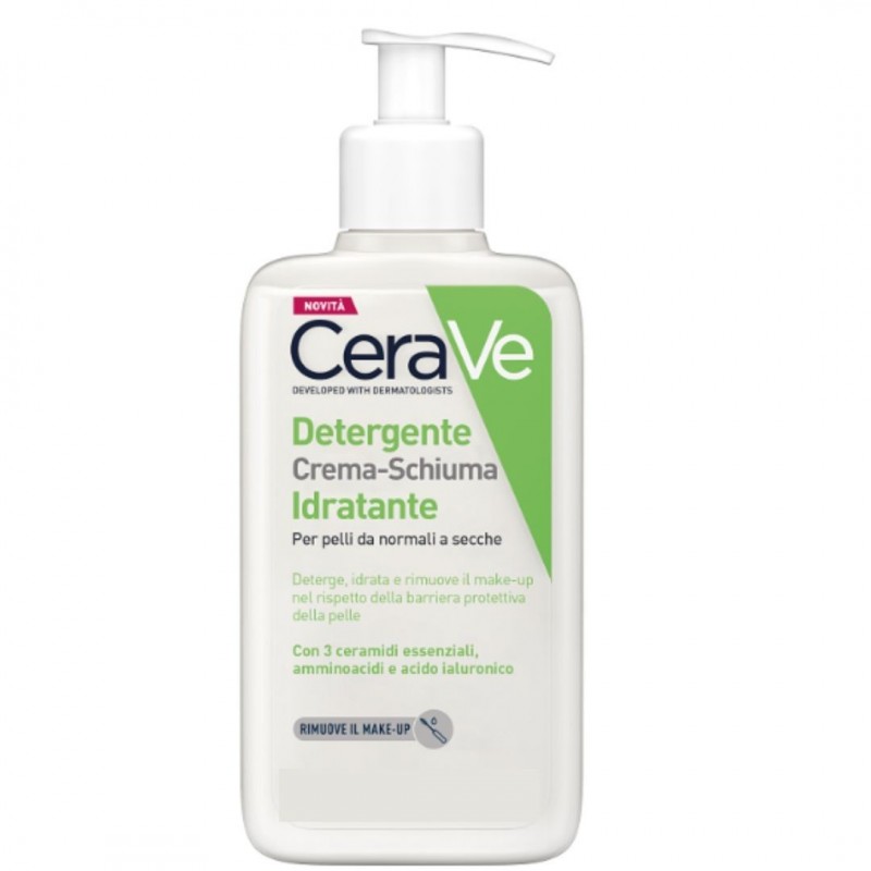 CERAVE CREAM TO FOAM CLEANSER Detergente Crema-Schiuma Idratante 473ML